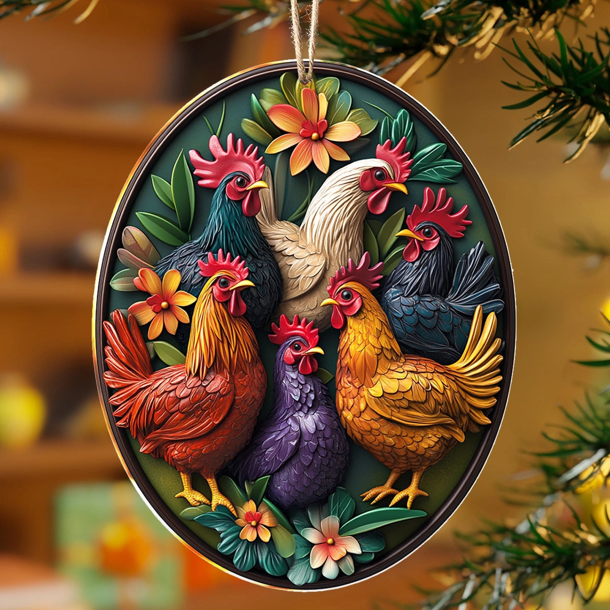 Shineful 2D Acrylic Ornament Countryside Gathering