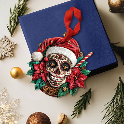 Shineful Acrylic Ornament Festive Sugar Skull Delight