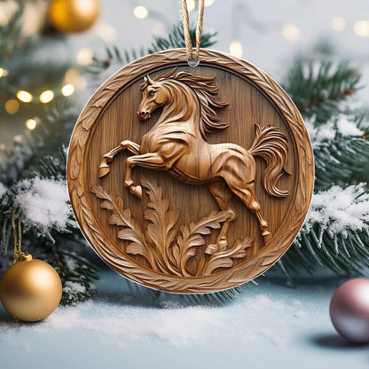 Shineful 2D Acrylic Ornament Galloping Grace Horse