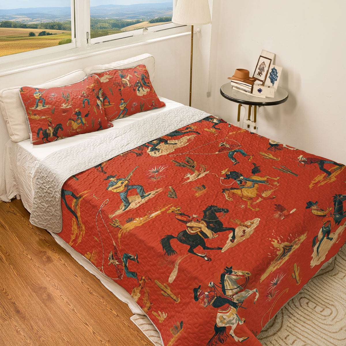 Shineful All Season Quilt 3-Piece Set Cowboy Bravo