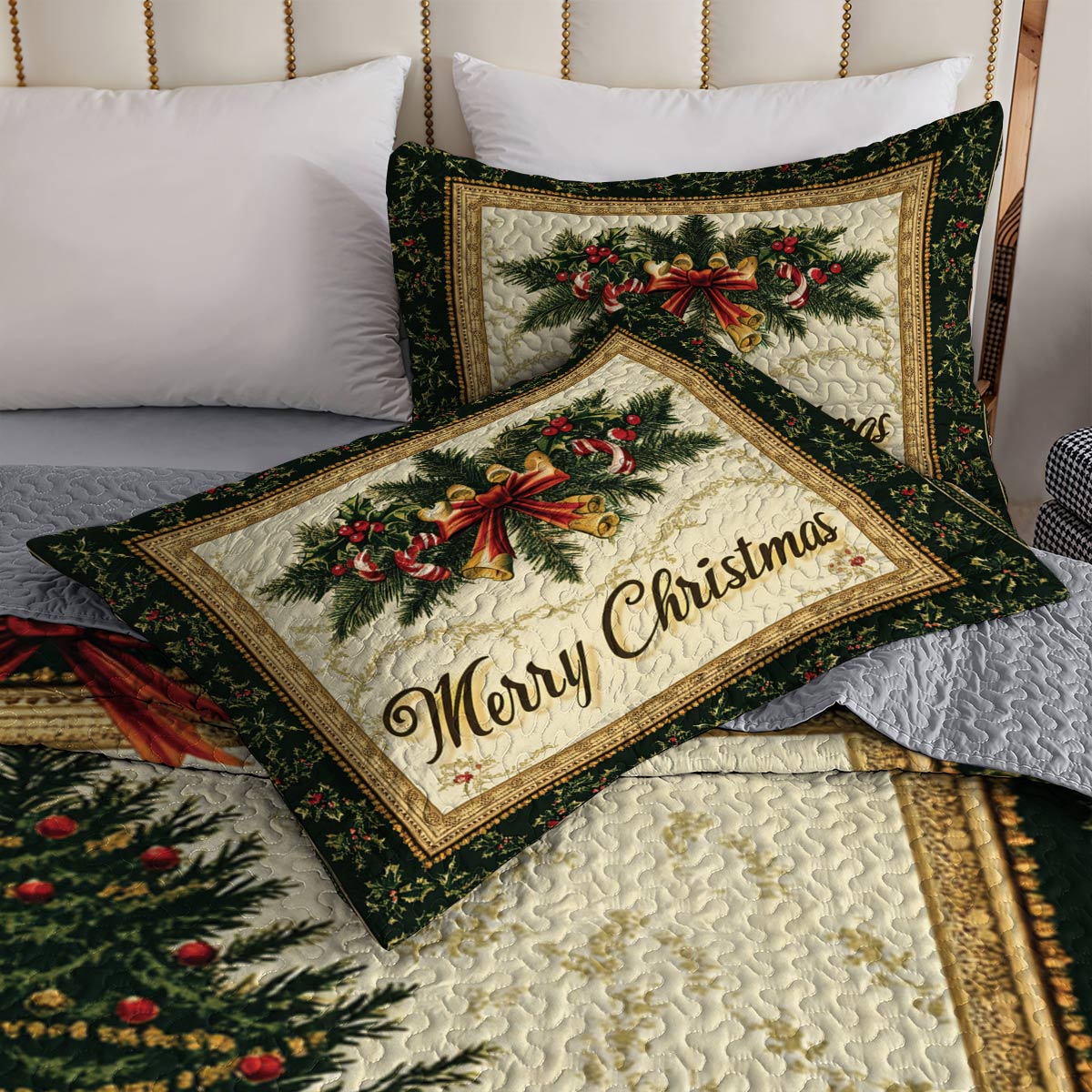 Shineful All Season Quilt 3-Piece Set Elegant Tree