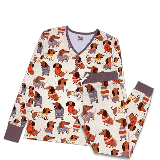 Shineful Pajama Sets Dachshund Cuteness Overload