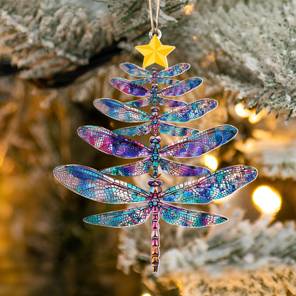 Shineful 2D Acrylic Ornament Celestial Dragonfly Tree