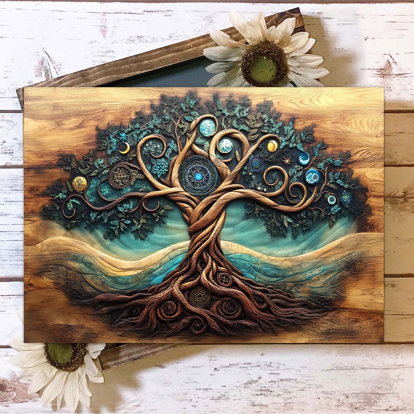 Shineful 2D Metal Sign Tree of Life - Celestial Harmony