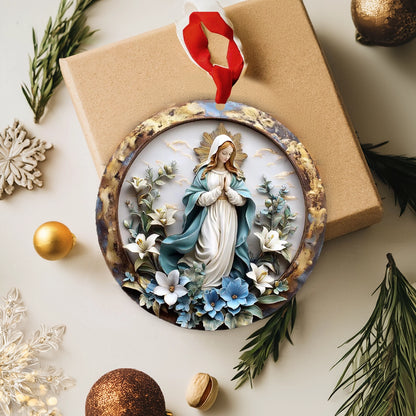 Shineful 2D Acrylic Ornament Serene Virgin Mary