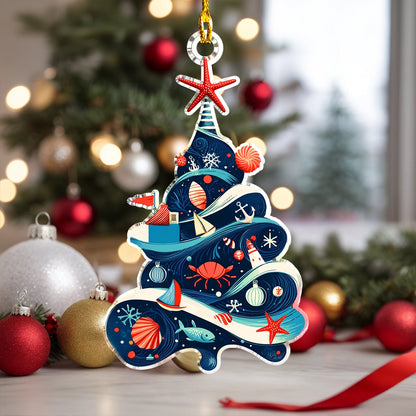 Shineful Acrylic Ornament Nauti-Tree Christmas