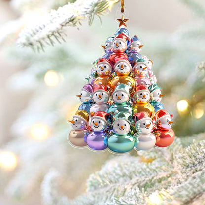 Shineful 2D Acrylic Ornament Pretty Snowmen