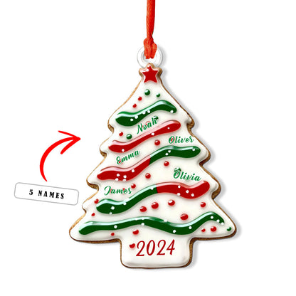 Shineful Personalized 2D Acrylic Ornament - 2024 Family Tree