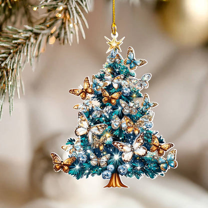 Shineful 2D Acrylic Ornament Fluttering Joy Tree