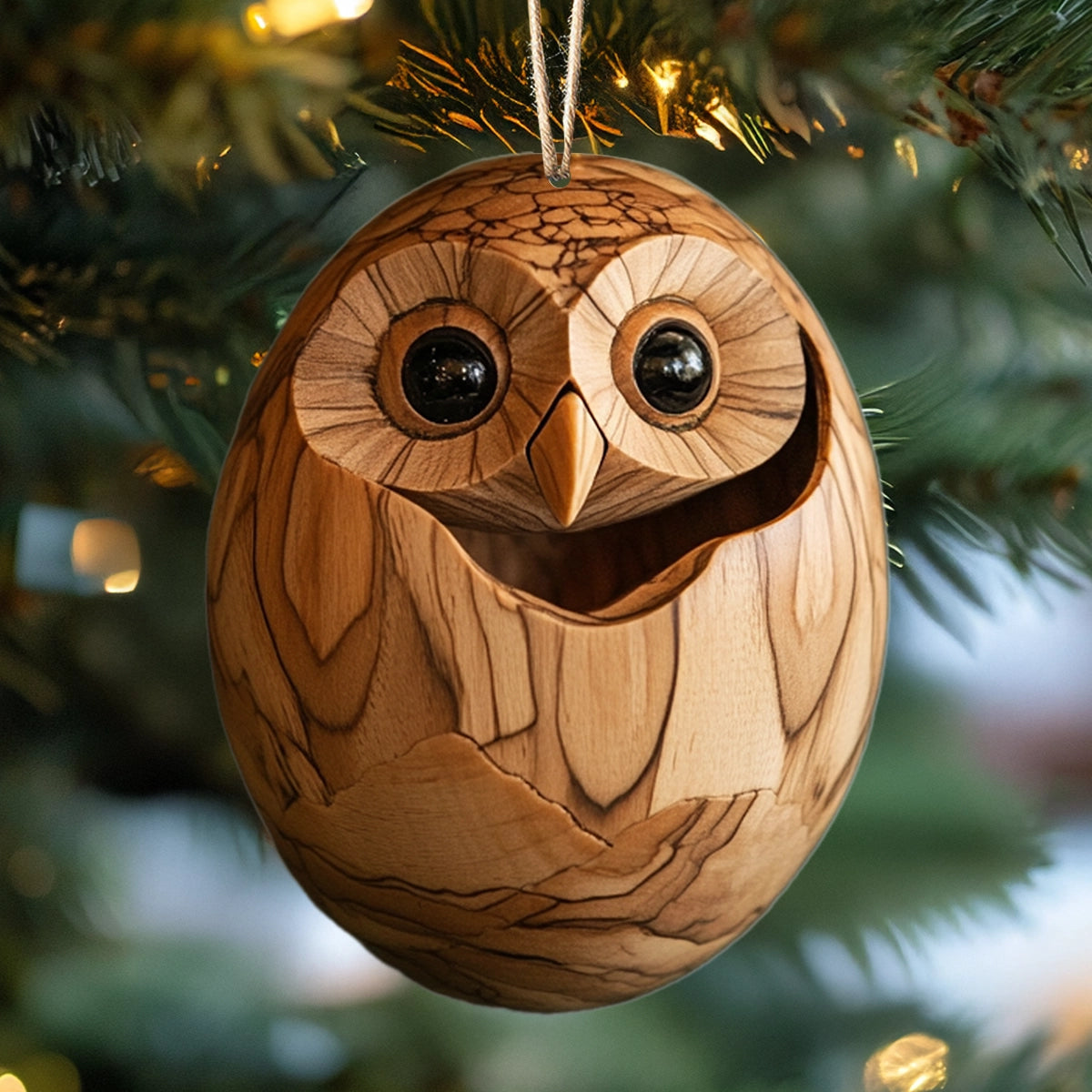 Shineful 2D Acrylic Ornament Whimsical Woodland Owls Set