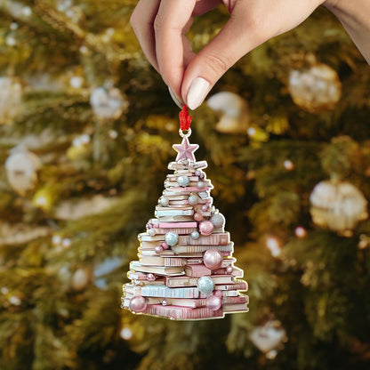 Shineful 2D Acrylic Ornament - Bookish Christmas Tree