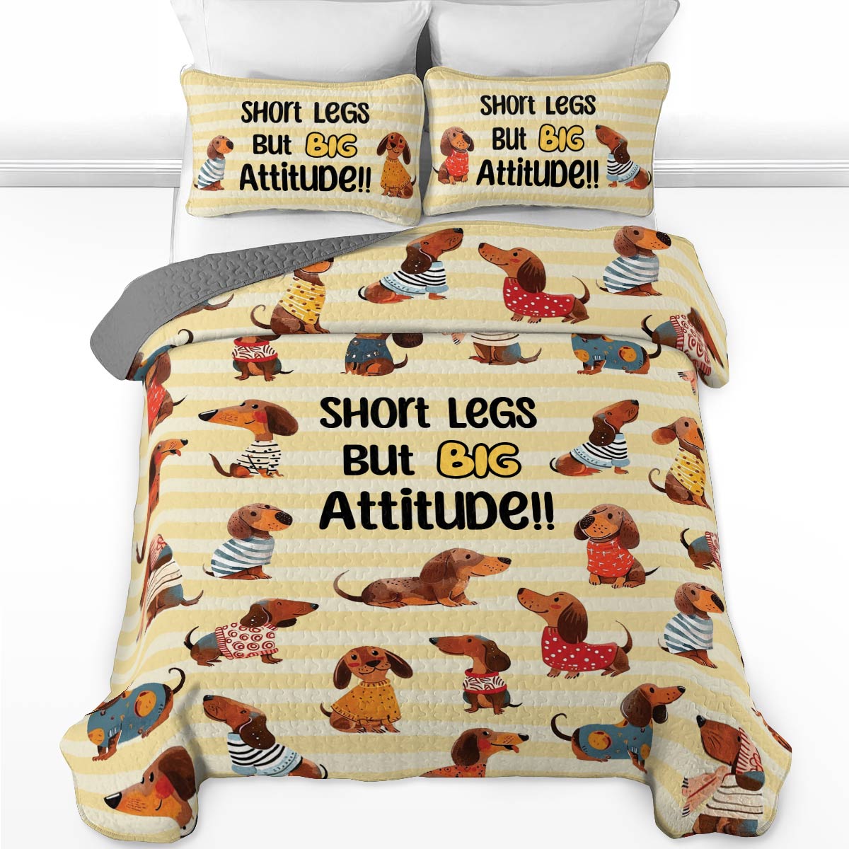 Shineful All Season Quilt 3-Piece Set Big Attitude