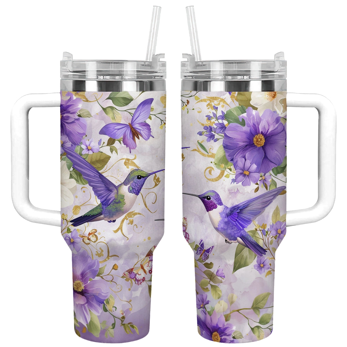 Shineful Tumbler Garden Whispers Hummingbird