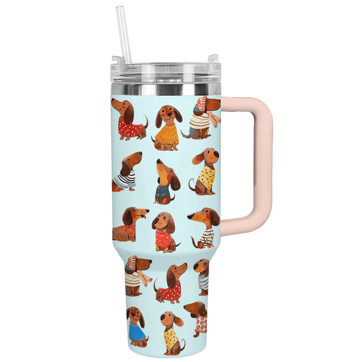 40 Oz Dachshund Shineful™ Tumbler Dachshunds Blue Nl09 40Oz