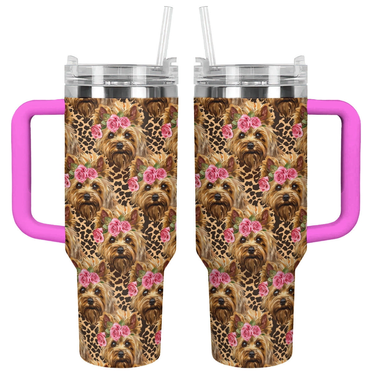 Shineful Tumbler Yorkie Rose Charming