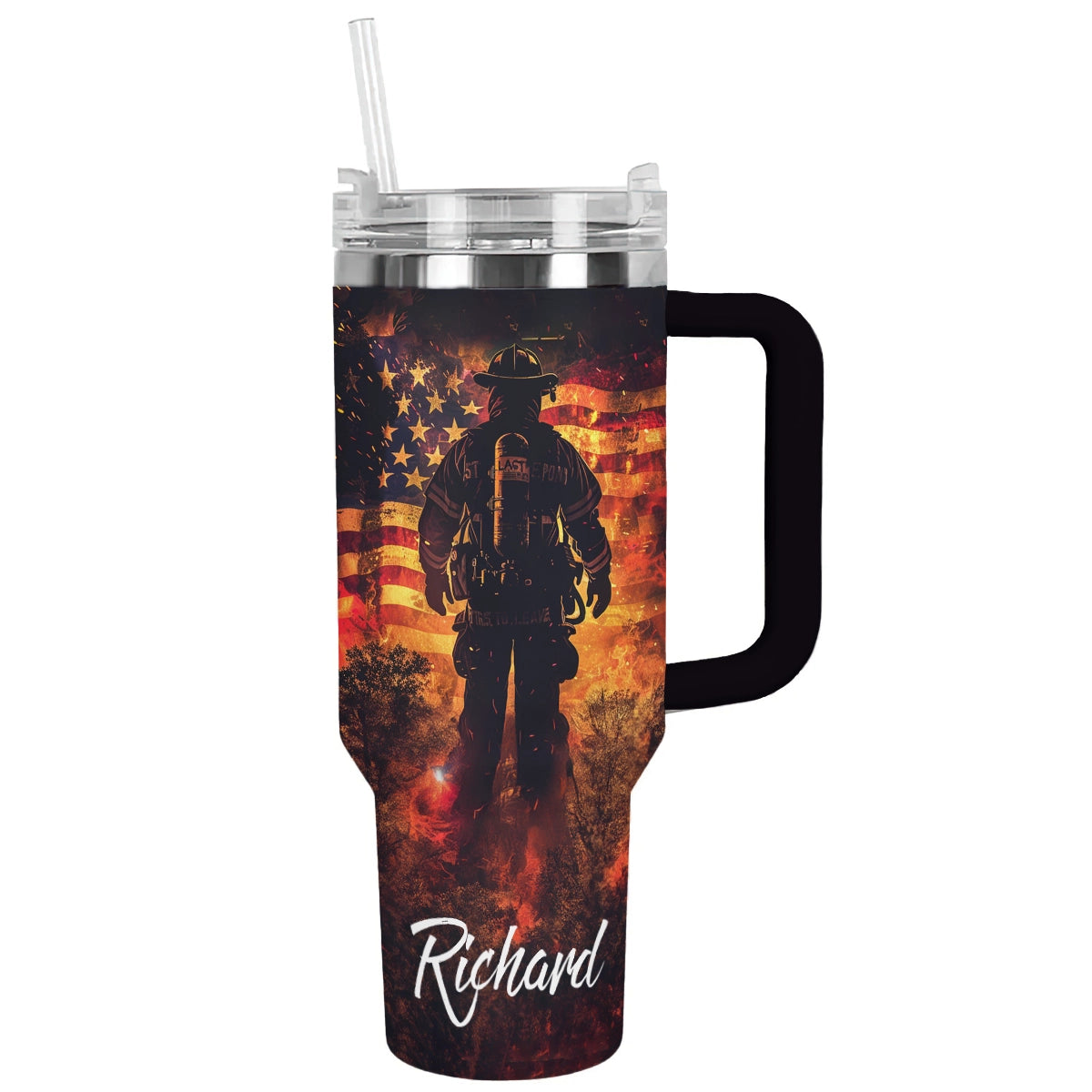 Shineful Tumbler Personalized Pride Firefighter