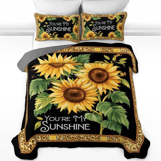 Shineful All Season Quilt 3-Piece Set Sunny Blossom