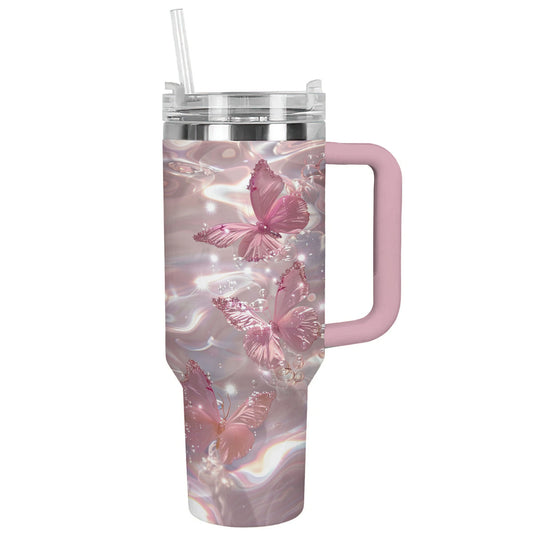 Shineful Glossy Tumbler Crystal Butterfly