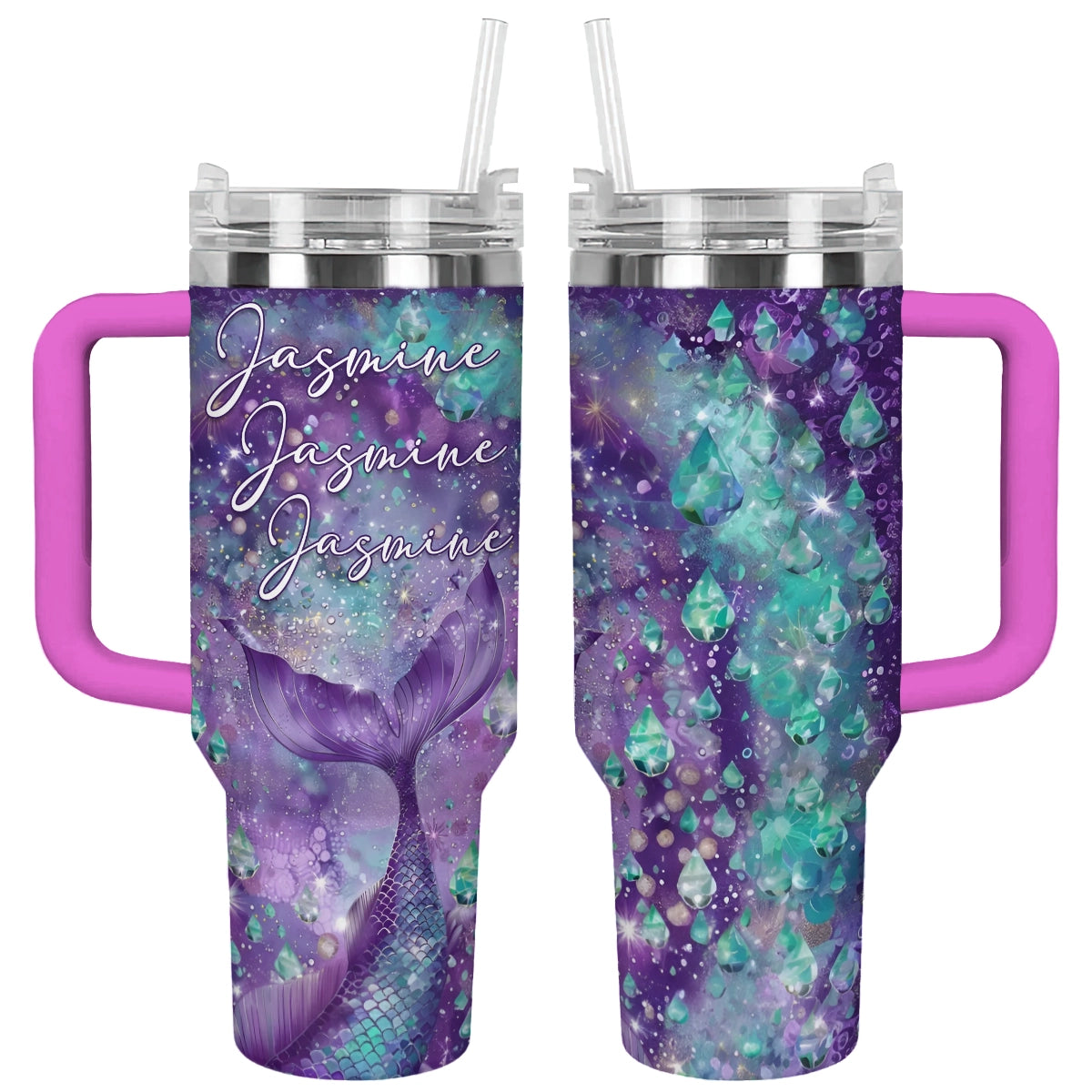 Shineful Tumbler Personalized Cosmic Mermaid