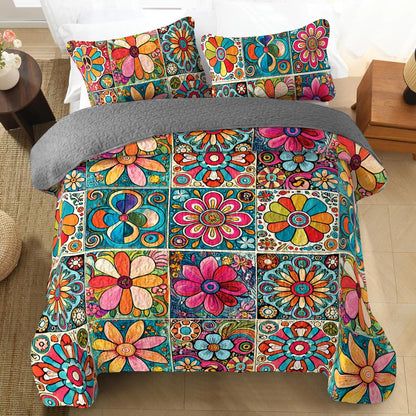 Shineful All Season Quilt 3-Piece Set - Hippie Dream