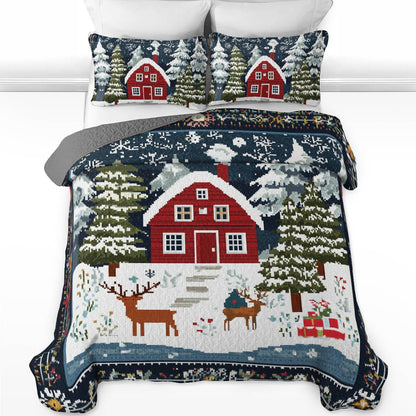 Shineful All Season Quilt 3-Piece Set Cozy Cabin