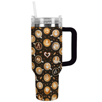 Shineful Tumbler Coffee Pattern