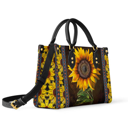 Shineful Leather Bag Sunflower Faith Hope