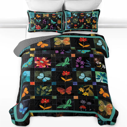 Shineful All Season Quilt 3-Piece Set Garden Dreams