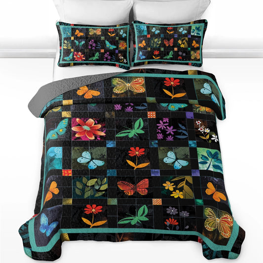 Shineful All Season Quilt 3-teiliges Set Garden Dreams