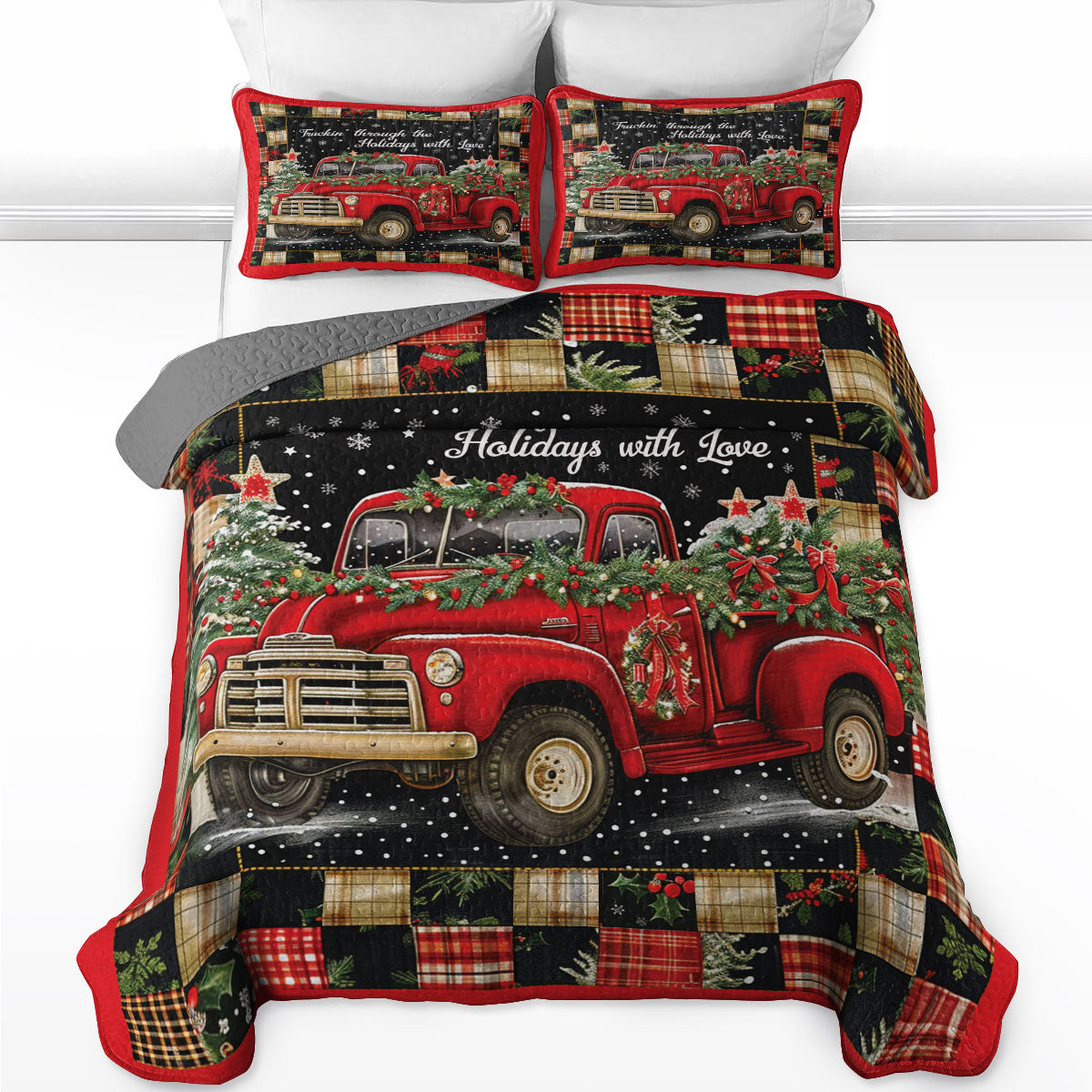 Shineful All Season Quilt 3-Piece Set Holiday Joyride