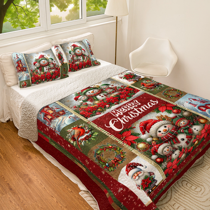 Shineful All Season Quilt 3-Piece Set - Christmas Cheer