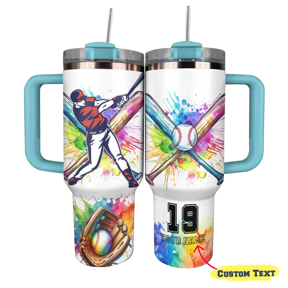 Shineful Tumbler Personalized Baseball 2