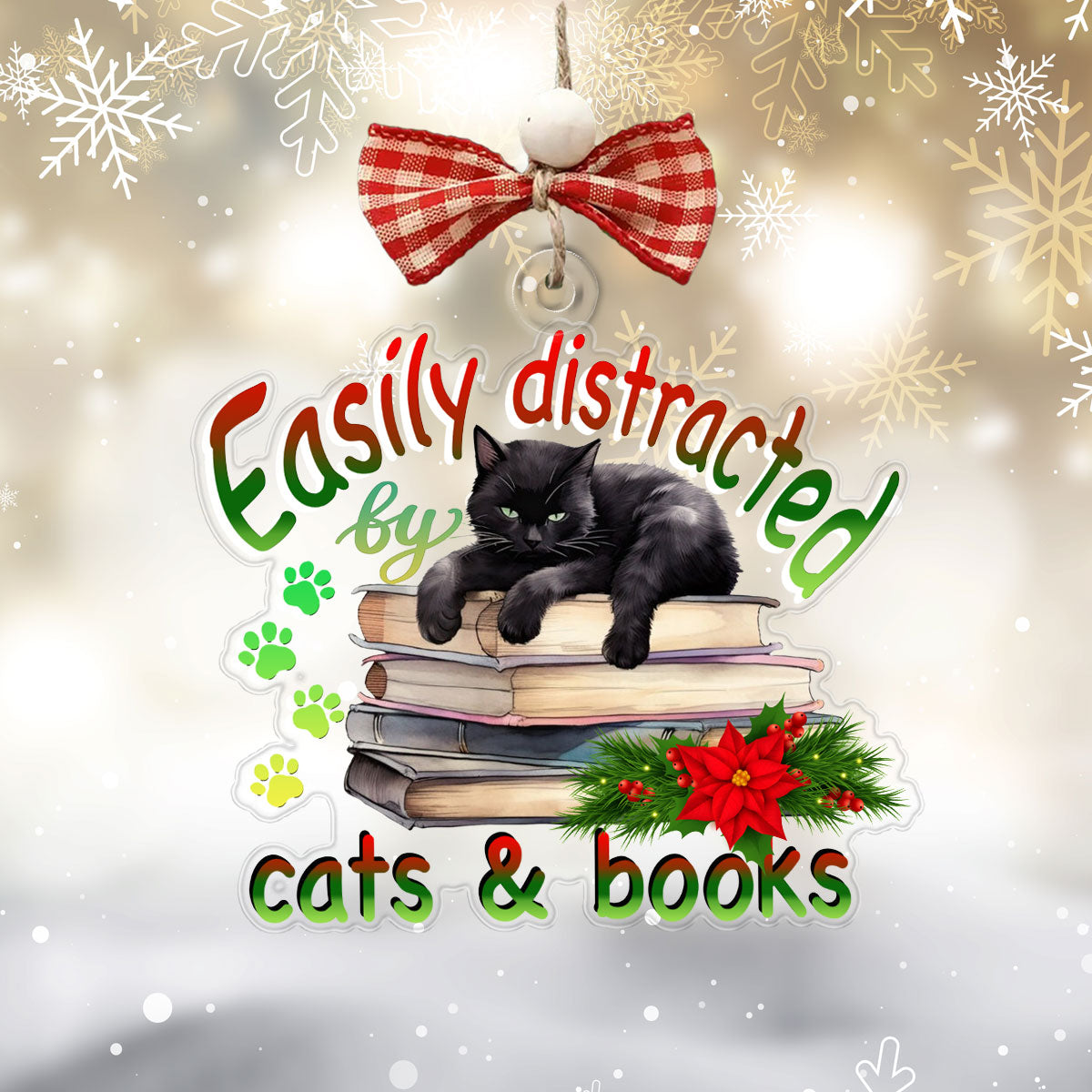 Book&Cat V1Shineful® Decoration Ornament Nl09