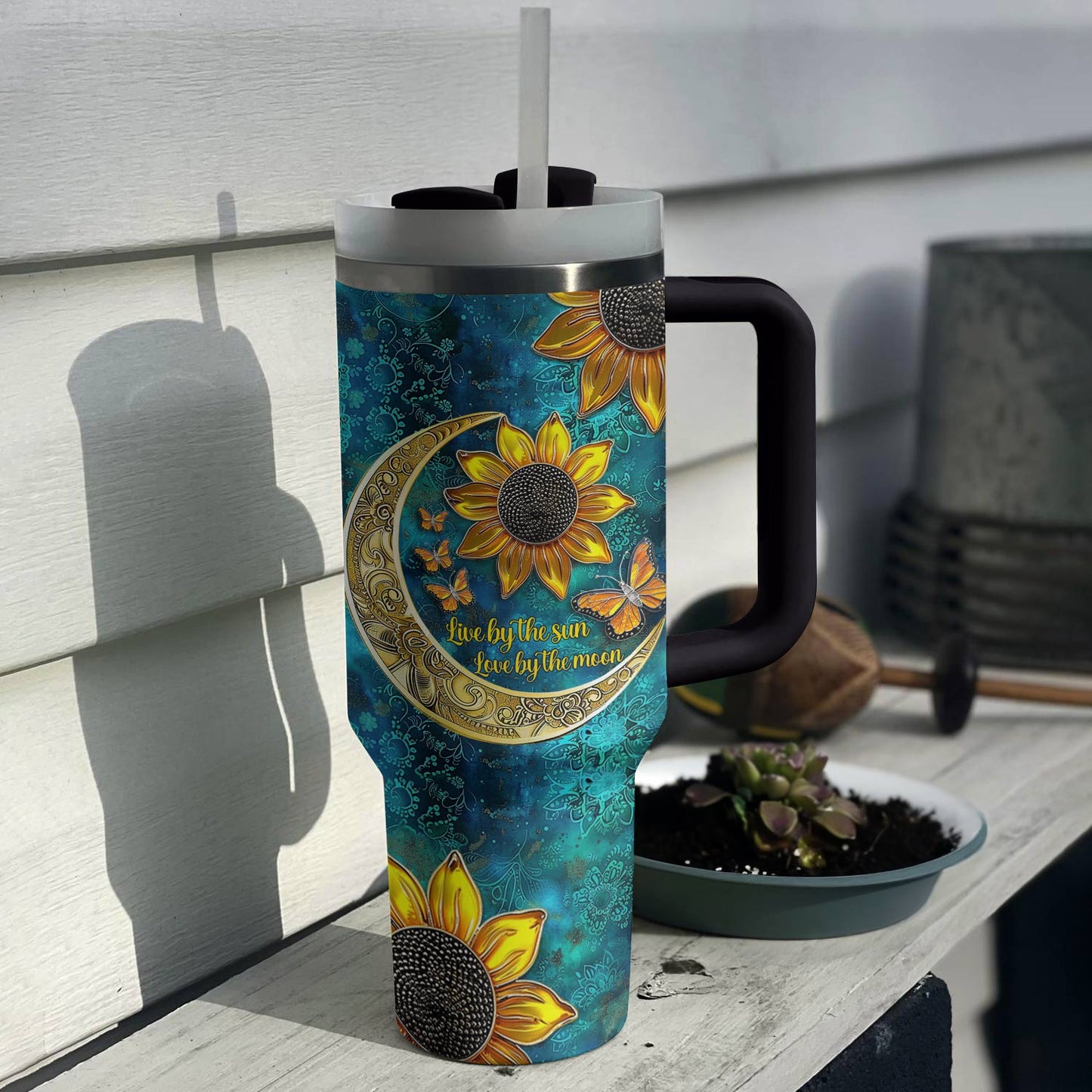 Shineful Tumbler Hippie Live By The Sun Love By The Moon Lovely