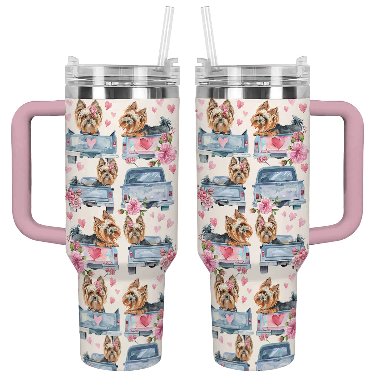 Aventure en camion Yorkie Shineful Tumbler