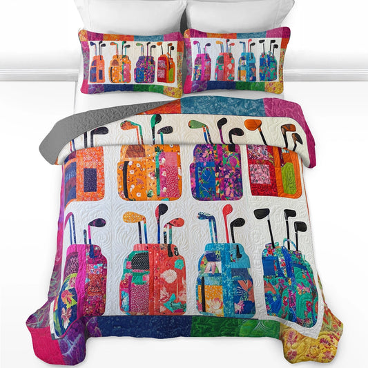 Shineful All Season Quilt 3-Piece Set Golf Dreams