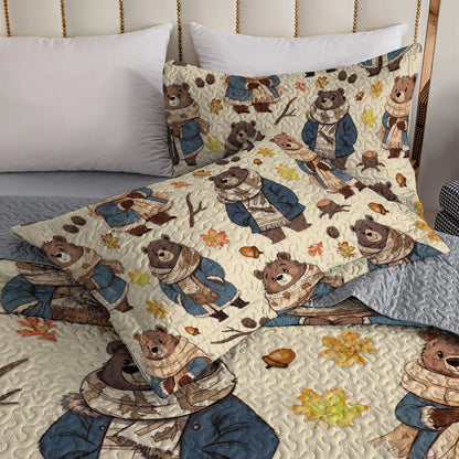 Shineful All Season Quilt 3-Piece Set - Snuggle Bear