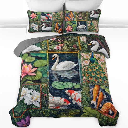 Shineful All Season Quilt 3-Piece Set Tranquil Elegance