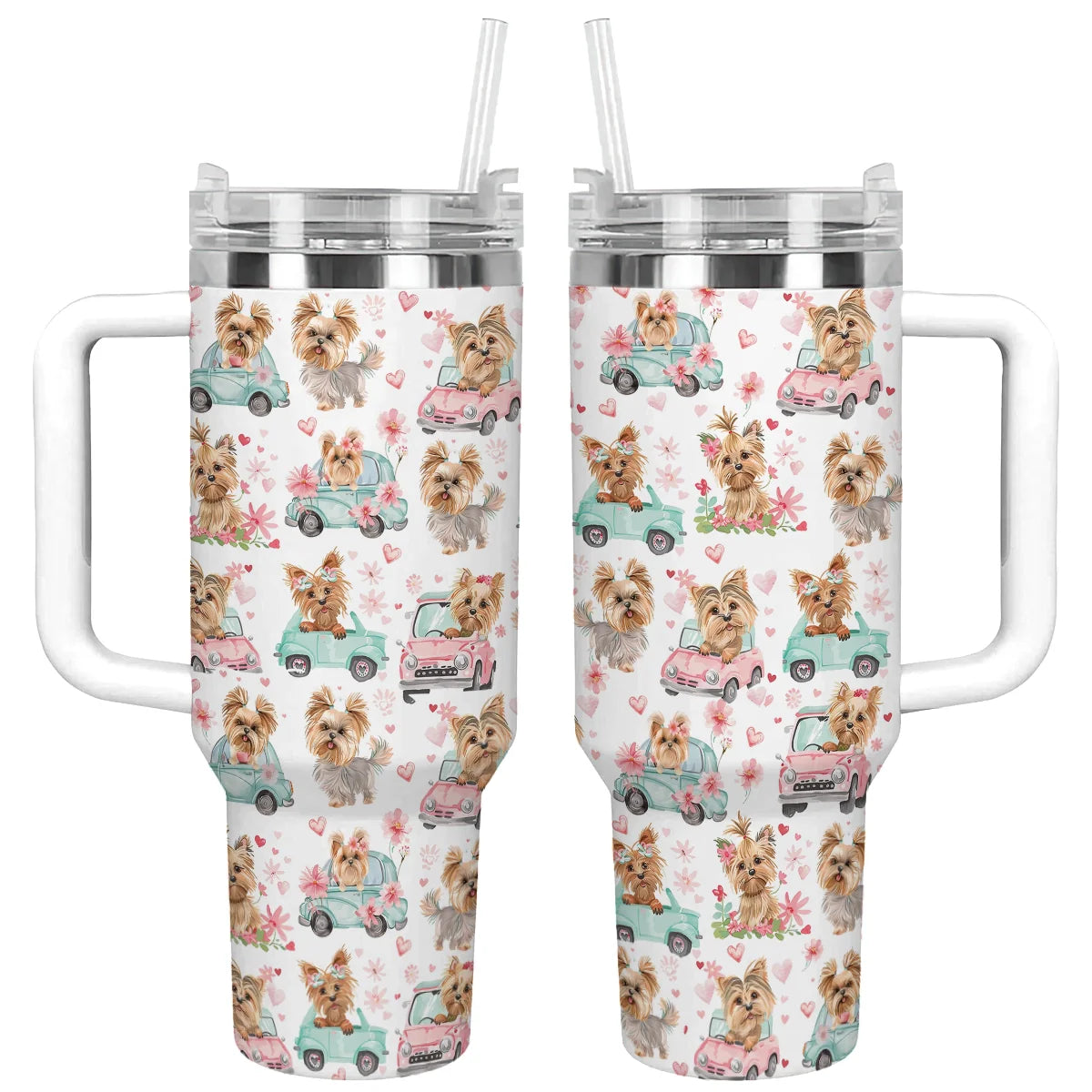 Shineful Tumbler Yorkie Love Ride