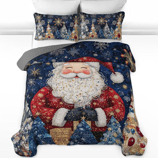 Shineful All Season Quilt 3-Piece Set Santa Dreams