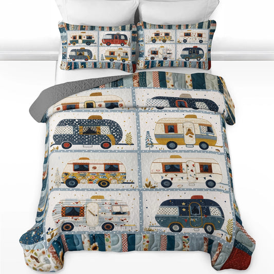 Shineful All Season Quilt 3-Piece Set Lovely Camper