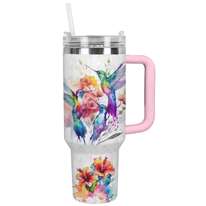 Shineful Tumbler Hummingbird Watercolor