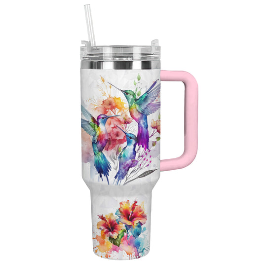 Glänzender Becher Kolibri Aquarell