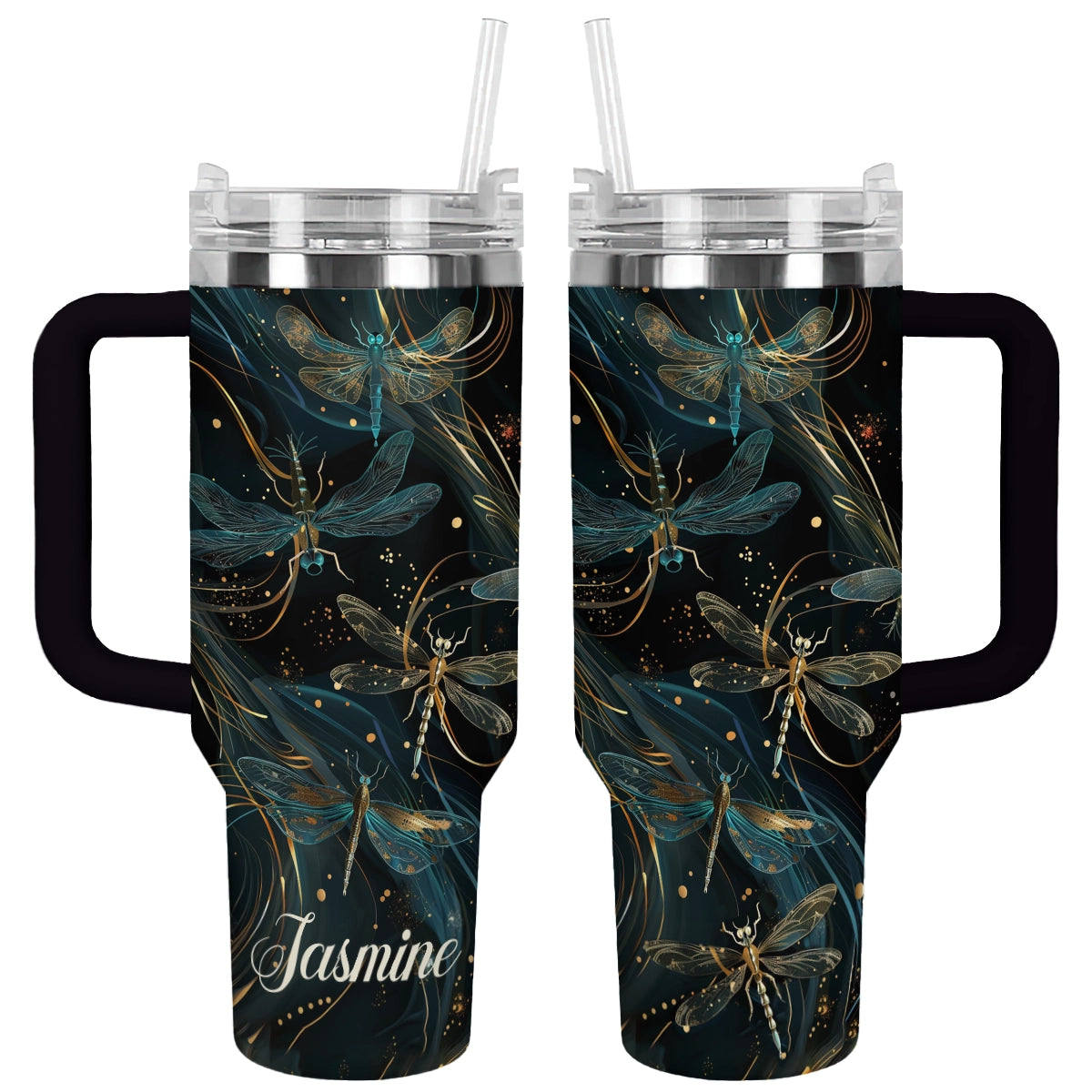 Shiny Tumbler Personalisiert Magische Libelle