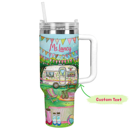 Shineful Tumbler Camping Bliss Personalized