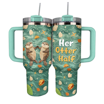 Shineful Tumbler Her Otter Half