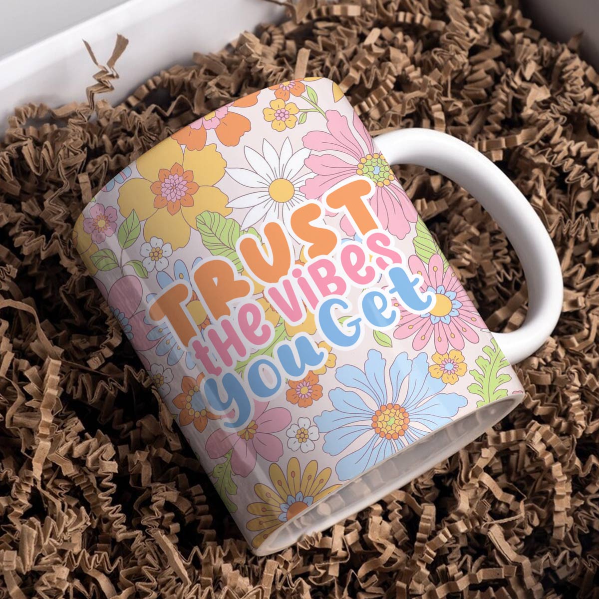 Shineful Ceramic Mug Trust The Vibes You Get