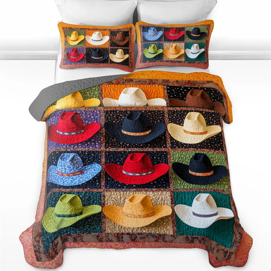 Shineful All Season Quilt 3-Piece Set Cowboy Couture