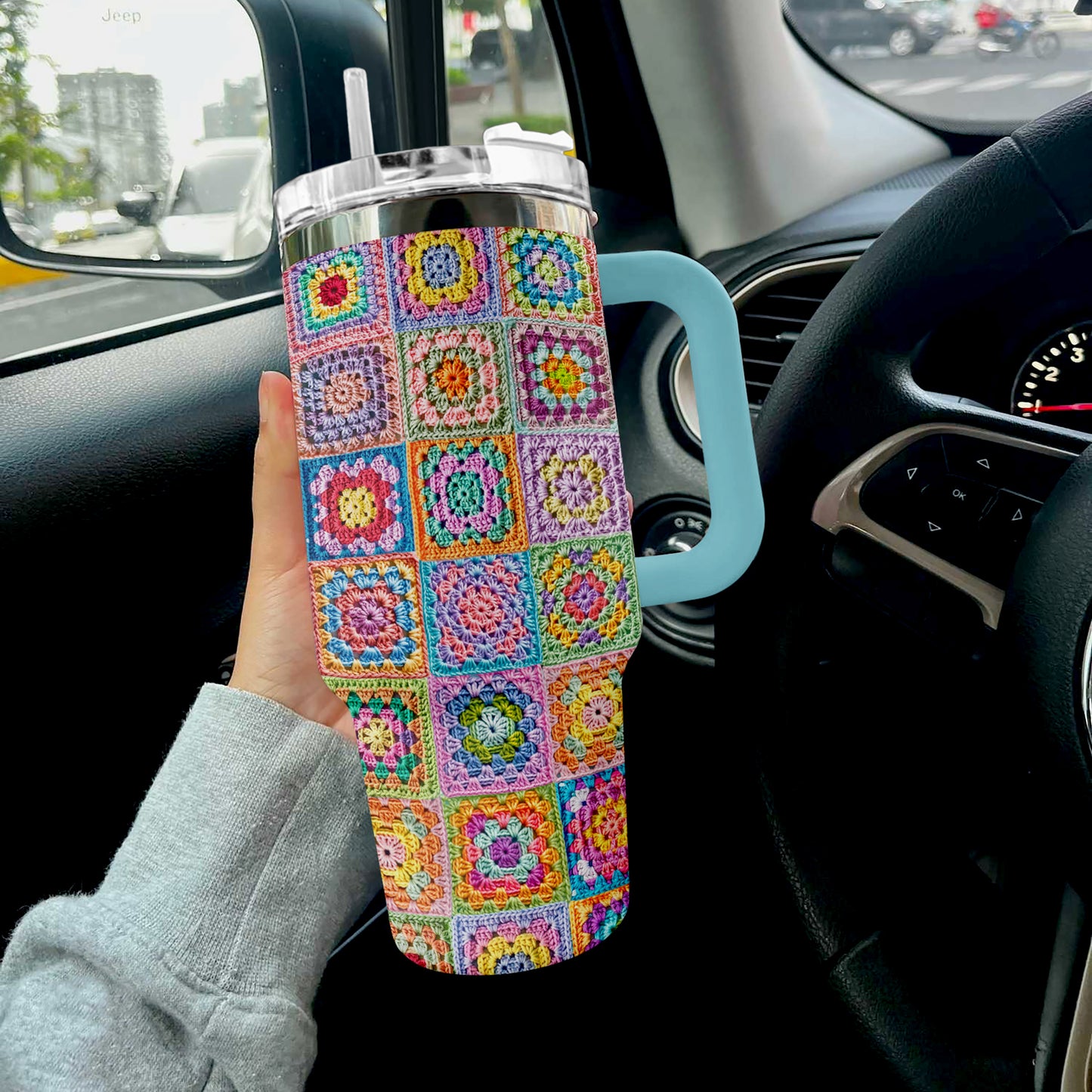 Shineful Tumbler Crochet Granny's Yarn