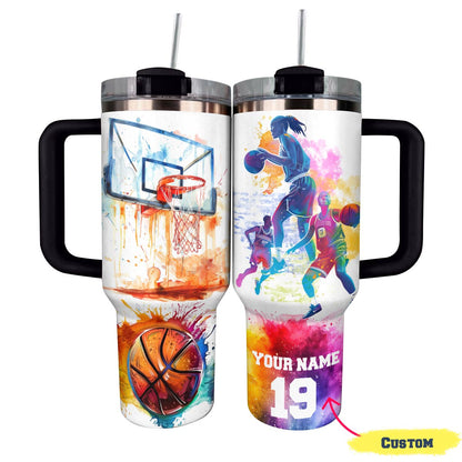 Shiny Tumbler Basketball Personalisiert